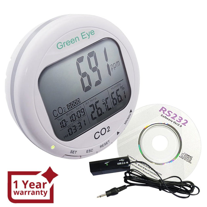 ILDA-114 CO2 Data Logger Temperature Humidity Monitor 9999ppm - Instrulife