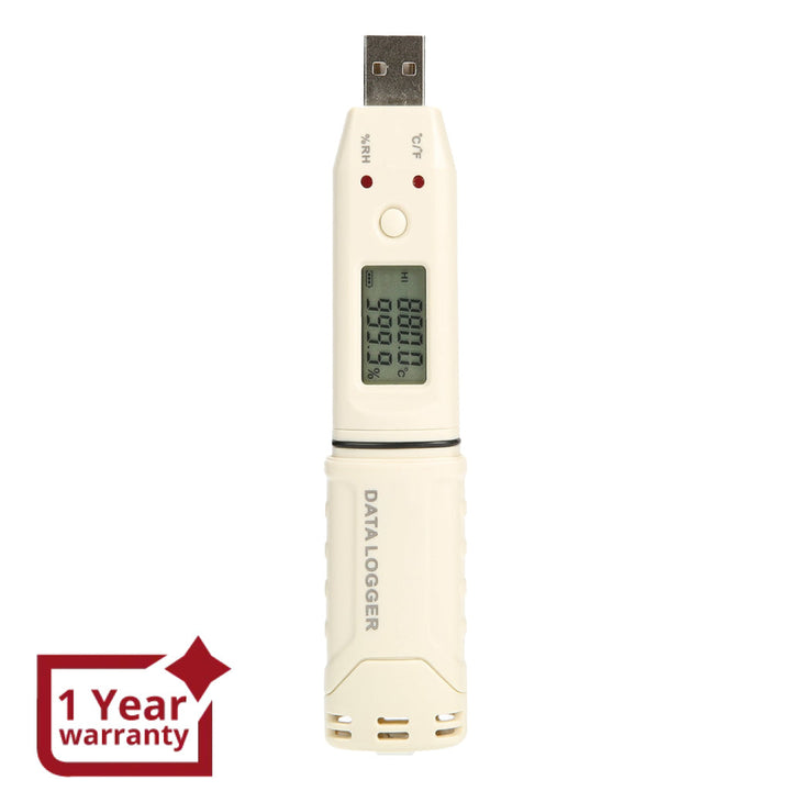 ILDA-1365 Pentype USB Flash Disk Thermometer with Data Recorder Digital Temperature and Humidity Datalogger for Research - Instrulife