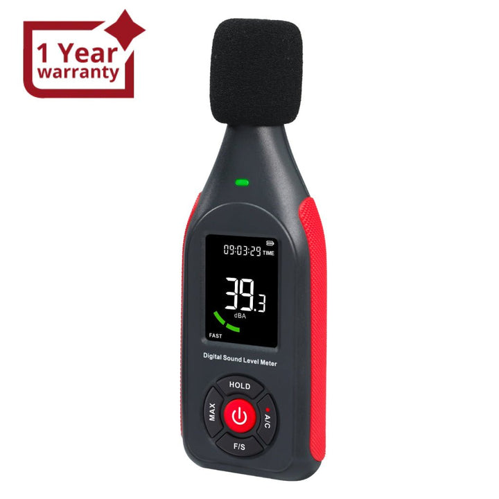 ILSM-442 Sound Level Meter Datalogger Decibel Noise Tester SPL Monitor with 31,000 Data Record Function, Visual Hi | Low Alarm A | C Weighted Colored Screen Display for Home, Classroom, Traffic Noise Monitoring etc. - Instrulife