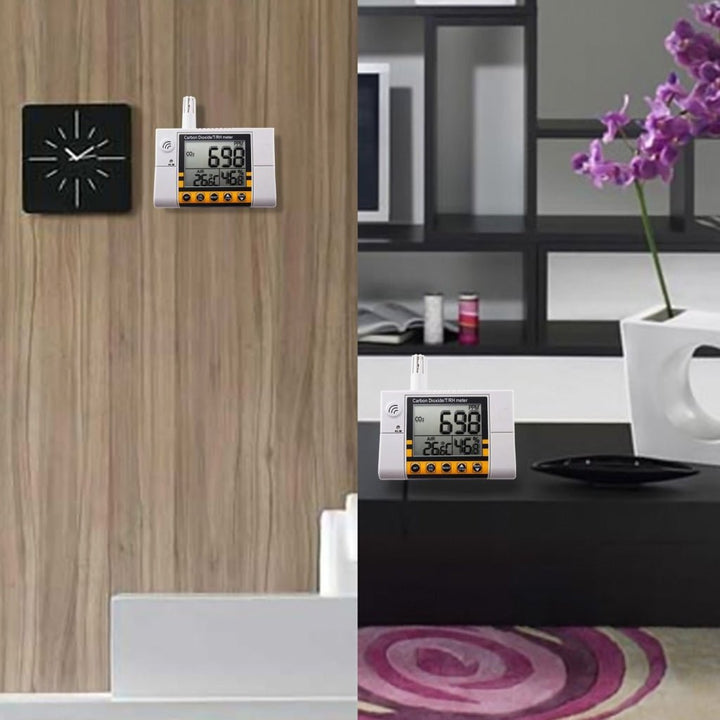 ILAQ-4 Carbon Dioxide / Temperature/ Humidity Indoor Air Quality Monitor Meter, Wall Mountable CO2 Detector 0~2000ppm Range - Instrulife