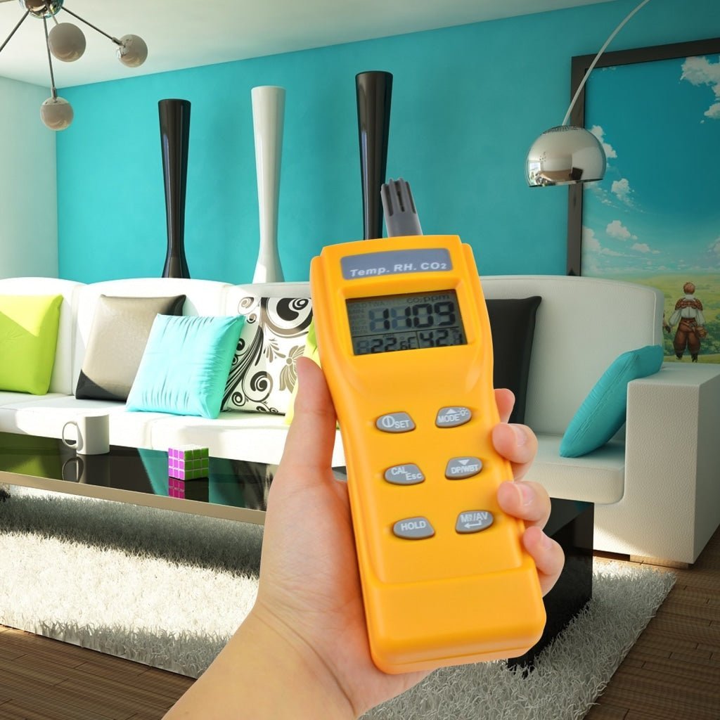 ILAQ-57 Digital CO2 Carbon Dioxide Temperature RH Humidity DP WB NDIR Sensor Indoor Air Quality 9999ppm USB Monitor Logger - Instrulife