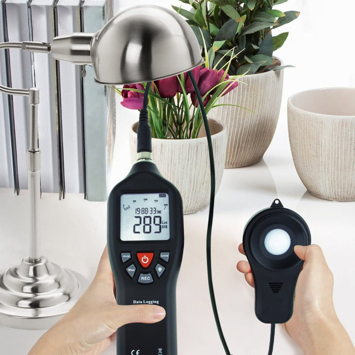 ILLX-29 Digital Light Lux Meter with Data Logging Measurement Range 0 to 200,000 Lux Auto Ranging Instrument - Instrulife