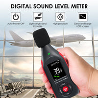 ILSM-442 Sound Level Meter Datalogger Decibel Noise Tester SPL Monitor with 31,000 Data Record Function, Visual Hi | Low Alarm A | C Weighted Colored Screen Display for Home, Classroom, Traffic Noise Monitoring etc. - Instrulife