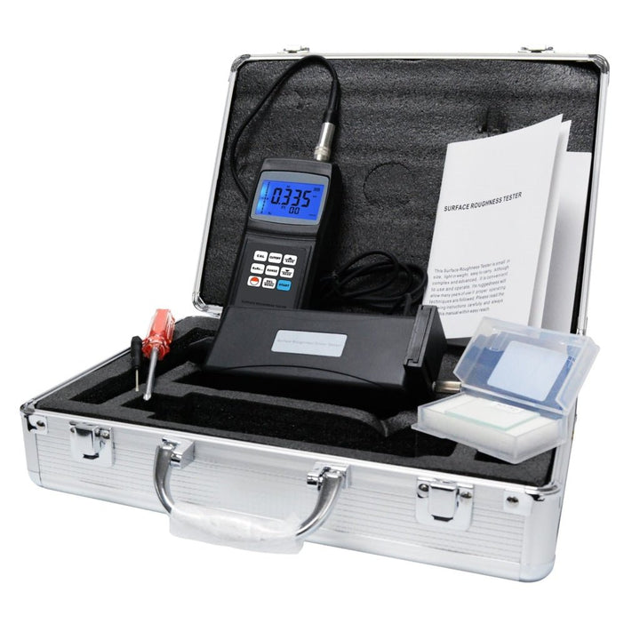 ILSR-6200 Digital Surface Roughness Tester Meter Gauge Profilometer w/ Separate Sensor, LCD Display Data Memory 10um Ra Rq Rz Rt 4 Parameters - Instrulife