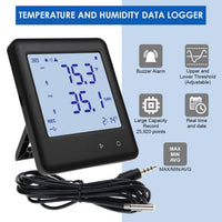 ILTH-352 Data Logger Thermo-hygrometer Thermometer Temperature and Humidity Datalogging Measurement 25,920 Groups of Reading High Low Alarm with PC Software and Calendar Display - Instrulife