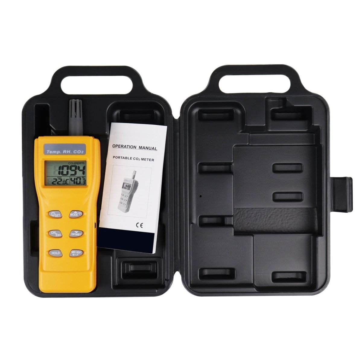 ILAQ-57 Digital CO2 Carbon Dioxide Temperature RH Humidity DP WB NDIR Sensor Indoor Air Quality 9999ppm USB Monitor Logger - Instrulife