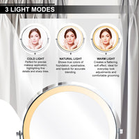 ILMU-534 Double Sided 1X/10X LED Light Vanity Mirror 9
