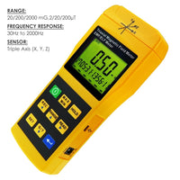 ILEM-192D Digital Mini Triple Axis 2000Hz EMF ELF Magnetic Field Meter Gauss Meter 2000mG Datalogger with USB PC Software, Electromagnetic Field Detector - Instrulife