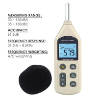 ILSM-270 Digital Audio Decibel Meter Sound Level Tester Noise Level Volume Measuring Instrument 30~130dBA Monitor 4700 Data Storage Self-Calibrated A / C Frequency Weighting Tool - Instrulife