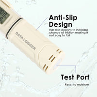 ILDA-1365 Pentype USB Flash Disk Thermometer with Data Recorder Digital Temperature and Humidity Datalogger for Research - Instrulife