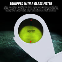 ILGE-7301 Chelsea Filter Mini Gemstone Tool 21mm Lens Diameter with Glass Filter Foldable Design Heavy Duty - Instrulife