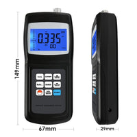 ILSR-6200 Digital Surface Roughness Tester Meter Gauge Profilometer w/ Separate Sensor, LCD Display Data Memory 10um Ra Rq Rz Rt 4 Parameters - Instrulife