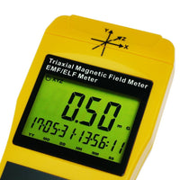 ILEM-192D Digital Mini Triple Axis 2000Hz EMF ELF Magnetic Field Meter Gauss Meter 2000mG Datalogger with USB PC Software, Electromagnetic Field Detector - Instrulife