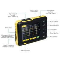 ILMU-400 Mini Digital Oscilloscope Portable 200KHz Meter with 2.8