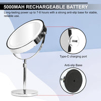 ILMU-534 Double Sided 1X/10X LED Light Vanity Mirror 9