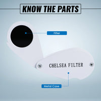 ILGE-7301 Chelsea Filter Mini Gemstone Tool 21mm Lens Diameter with Glass Filter Foldable Design Heavy Duty - Instrulife