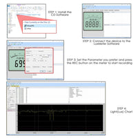 ILLX-29 Digital Light Lux Meter with Data Logging Measurement Range 0 to 200,000 Lux Auto Ranging Instrument - Instrulife