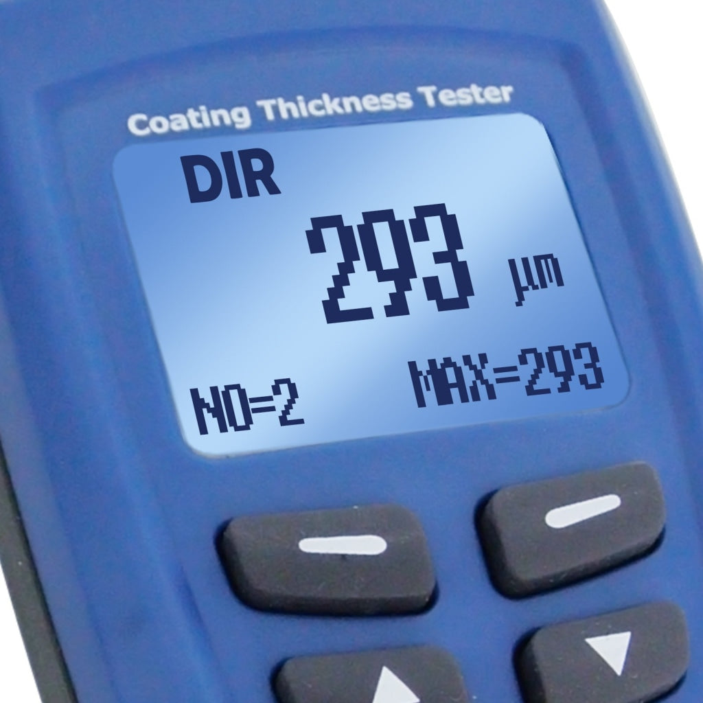 ILTM-746 Digital CEM Paint Coating Thickness Meter Gauge 1250um (49.2mils) with USB & CD Software, F/ NF Probe Sensor, 400 Memory - Instrulife