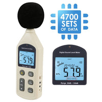 ILSM-270 Digital Audio Decibel Meter Sound Level Tester Noise Level Volume Measuring Instrument 30~130dBA Monitor 4700 Data Storage Self-Calibrated A / C Frequency Weighting Tool - Instrulife