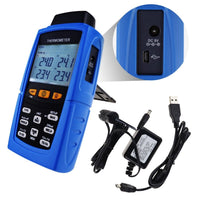 ILTH-747 Digital 4-Channel K /J/ T / E/ R / S/ N Type Thermocouple Thermometer Datalogger 16,800 Data Logging T1/T2, T3/T4 Input Terminal Data Logger - Instrulife