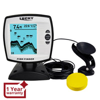 ILFF-140N1 LUCKY Fish Finder Depth Sounder Transducer 328feet(100m) with 4-level Grayscale FSTN LCD Fish Detector - Instrulife