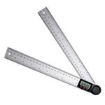 ILAF-323 Digital Angle Finder Ruler Zeroing and Locking Function Precision Tool 11-Inch / 300mm Stainless Steel 2-in-1 Angle Measuring Protractor - Instrulife