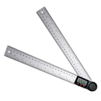 ILAF-323 Digital Angle Finder Ruler Zeroing and Locking Function Precision Tool 11-Inch / 300mm Stainless Steel 2-in-1 Angle Measuring Protractor - Instrulife