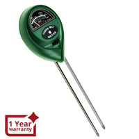 ILSO-257 3-in-1 Soil pH, Moisture & Light Meter Tester Probe Sensor, Gardening Plants Growth Watering Quality Monitoring Acidity Test Tool Kits for Garden Farm Lawn Household Indoor Outdoor - Instrulife