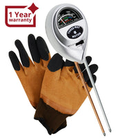 ILSO-257s_gloves 3-in-1 Soil pH Moisture Light Meter Tester Probe Sensor, Gardening Plants Growth Watering Quality Monitoring Acidity Test Tool Kits for Garden Farm Lawn Household Indoor Outdoor - Instrulife