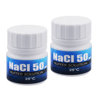 ILOP-NACL-2 20mL Salinity Meter NaCl 50 ppt Calibration Buffer Solution for Saltmeter Salt Seawater Tester Monitor Standard (Set of 2 Bottles) - Instrulife