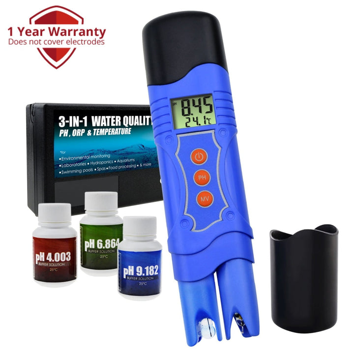 ILWQ-224 PH ORP Temperature 3-in-1 Combo Meter Tester Pen Type with Automatic Temperature Compensation - Instrulife