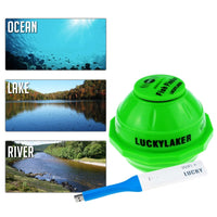 ILFF-10_EXT LUCKY Portable Wireless WIFI Fish Finder For Android & iOS 45M Depth & 70M WIFI Range, With 50M WIFI Extender, Rechargeable Battery, Smart Fish Detector with Free Neoprene Bag, for Boats, Rig, Ocean, River, Kayak for Fresh and Salt Water - Instrulife