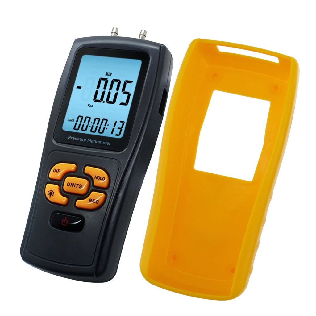 ILMA-819 Digital Manometer with USB Interface, Differential Pressure Gauge, Air Pressure Testing Instrument Tester, 11 Measurement Units - Instrulife
