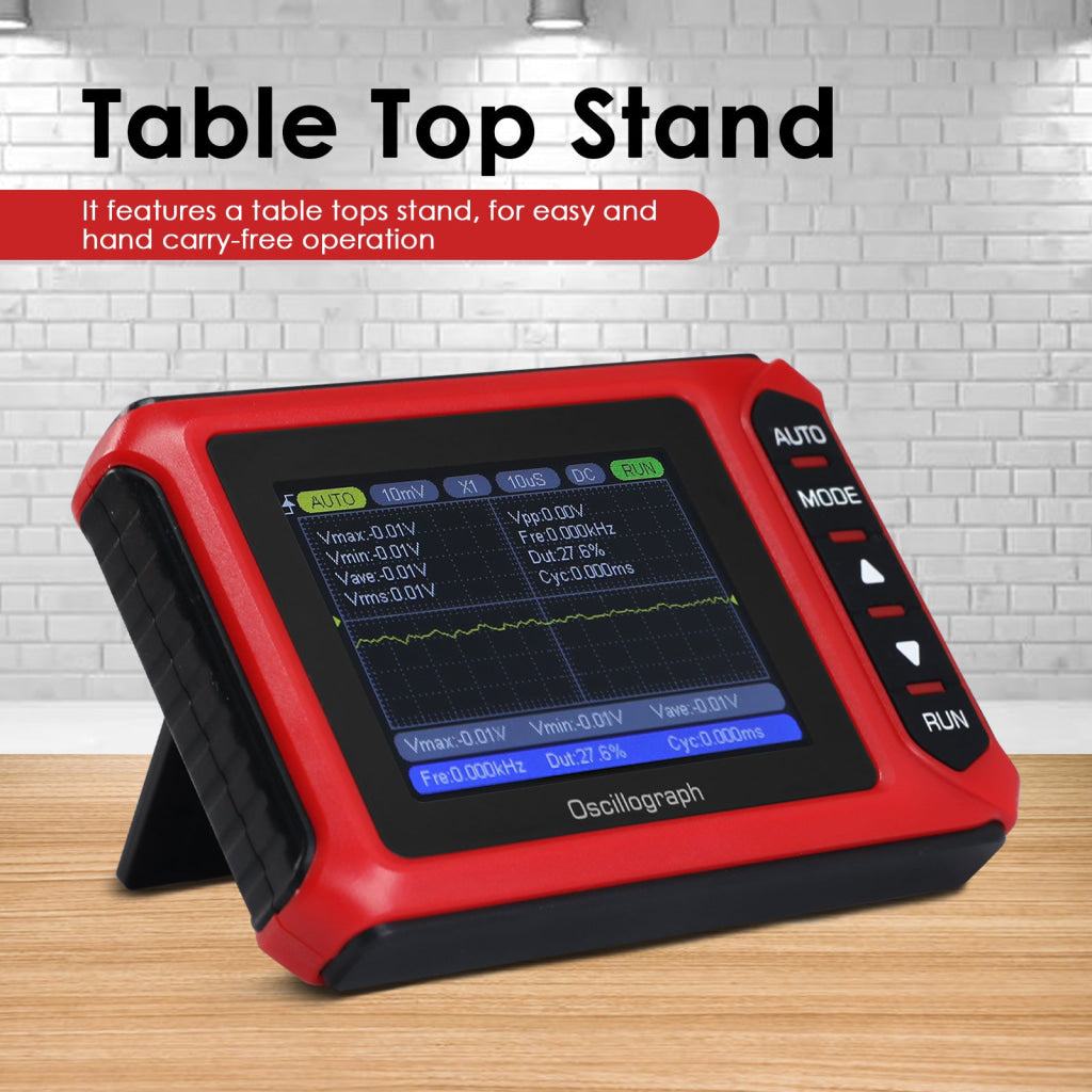 ILMU-498 Portable Handheld Digital Oscilloscope Voltage, Frequency, Rise Time, Duty Cycle for Professional and DIY Analysis - Instrulife