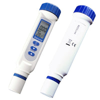ILWQ-49_SOL Pen Type Salinity & Temperature Meter ATC NaCl w/ Calibration Solution Set, Salt Water Quality Tester 70.0ppt for Saltwater Aquarium Hydroponics Food Pond Digital Measurement Tool - Instrulife