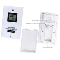 ILWS-107_2S Weather Station with 2 Wireless Sensors, with Time, Barometer Weather Forecast, Temperature, Humidity, Sunrise/ Sunset/ Moonrise/ Moonset, Date, Alarm & Snooze, Radio Controlled Clock RCC DST, 12/ 24-hour format, Indoor & Outdoor - Instrulife