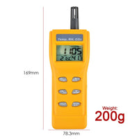 ILAQ-57 Digital CO2 Carbon Dioxide Temperature RH Humidity DP WB NDIR Sensor Indoor Air Quality 9999ppm USB Monitor Logger - Instrulife