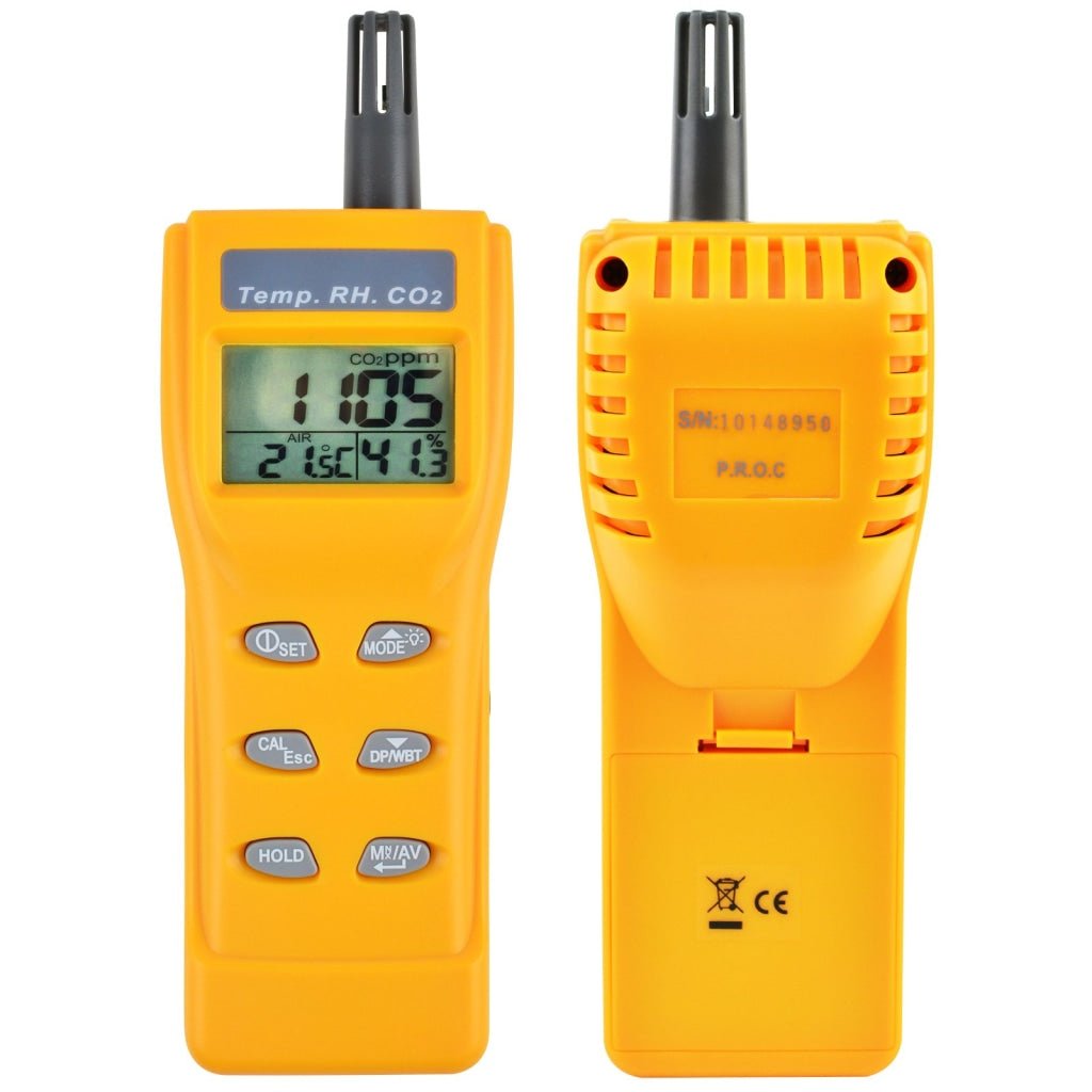 ILAQ-57 Digital CO2 Carbon Dioxide Temperature RH Humidity DP WB NDIR Sensor Indoor Air Quality 9999ppm USB Monitor Logger - Instrulife