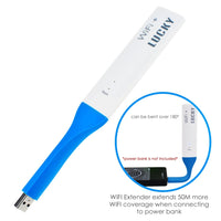 ILFF-10_EXT LUCKY Portable Wireless WIFI Fish Finder For Android & iOS 45M Depth & 70M WIFI Range, With 50M WIFI Extender, Rechargeable Battery, Smart Fish Detector with Free Neoprene Bag, for Boats, Rig, Ocean, River, Kayak for Fresh and Salt Water - Instrulife