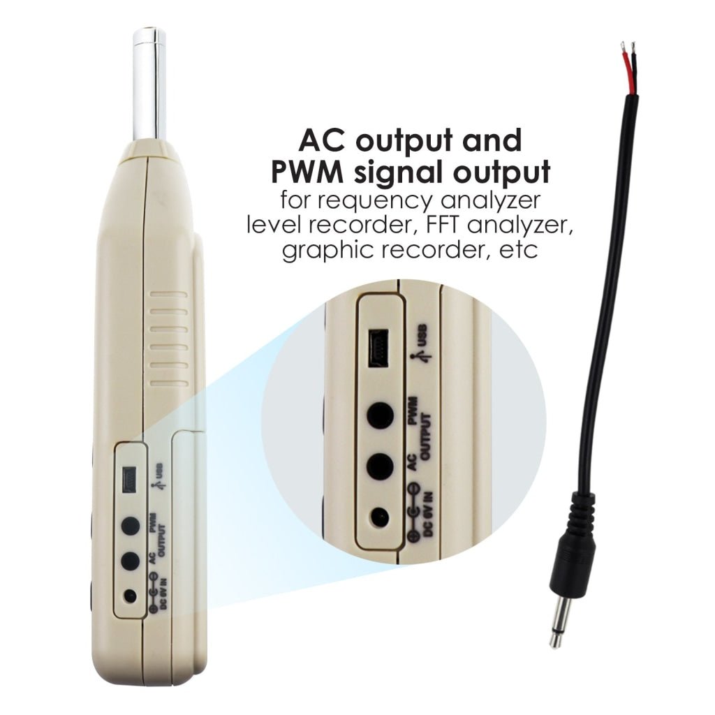 ILSM-270 Digital Audio Decibel Meter Sound Level Tester Noise Level Volume Measuring Instrument 30~130dBA Monitor 4700 Data Storage Self-Calibrated A / C Frequency Weighting Tool - Instrulife