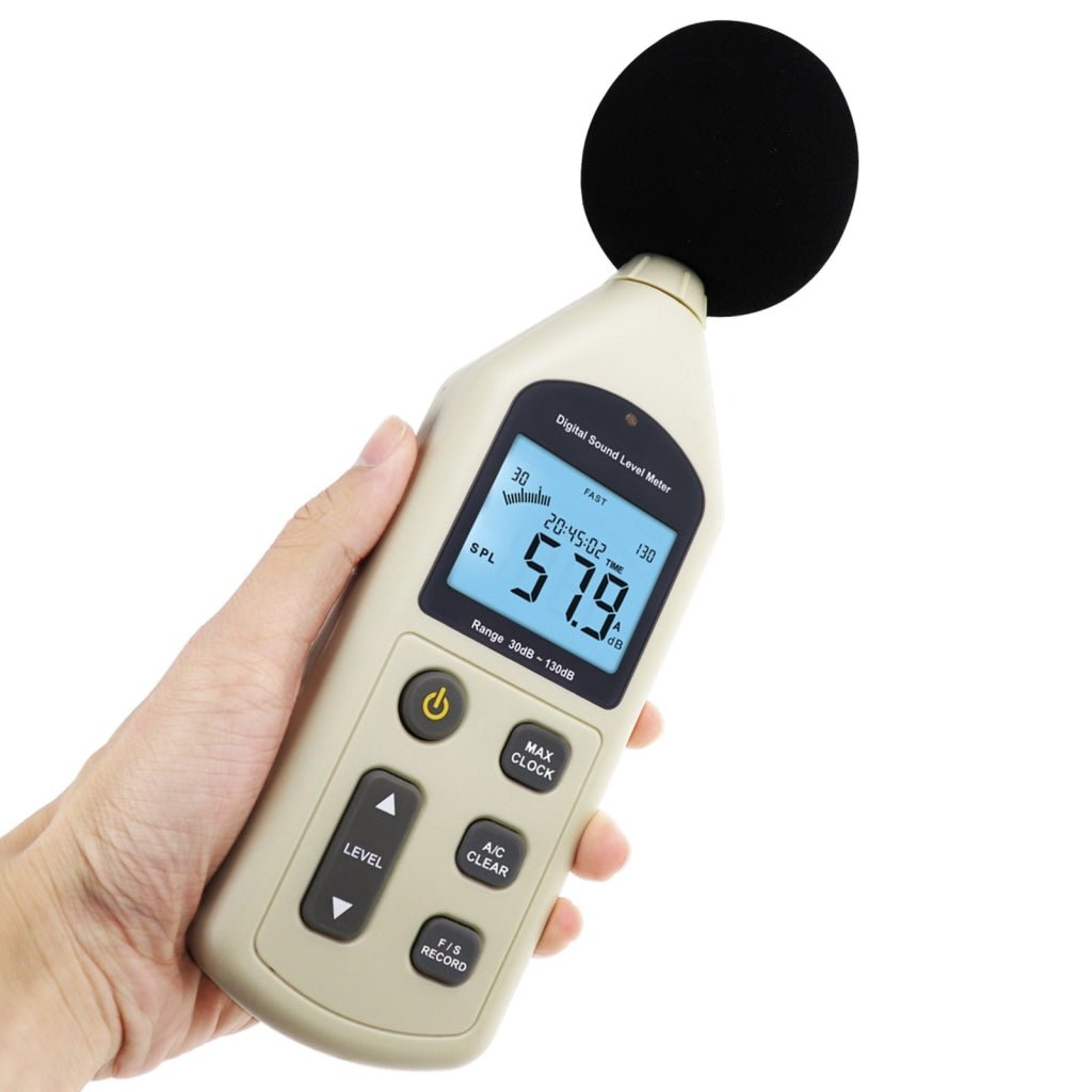 ILSM-270 Digital Audio Decibel Meter Sound Level Tester Noise Level Volume Measuring Instrument 30~130dBA Monitor 4700 Data Storage Self-Calibrated A / C Frequency Weighting Tool - Instrulife