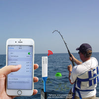ILFF-10_EXT LUCKY Portable Wireless WIFI Fish Finder For Android & iOS 45M Depth & 70M WIFI Range, With 50M WIFI Extender, Rechargeable Battery, Smart Fish Detector with Free Neoprene Bag, for Boats, Rig, Ocean, River, Kayak for Fresh and Salt Water - Instrulife
