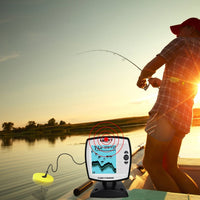 ILFF-140N1 LUCKY Fish Finder Depth Sounder Transducer 328feet(100m) with 4-level Grayscale FSTN LCD Fish Detector - Instrulife
