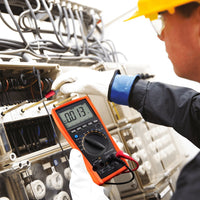 ILMU-873 Professional Digital Multimeter, Auto-& Manual-Ranging, 6000 counts, with K-Type Thermocouple/ AC DC Voltage/ DCA/ ACA/ Ohm/ Hz/ Continuity/ Frequency/ Capacitance/ Resistance/ F/C Thermometer - Instrulife