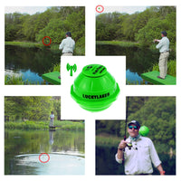 ILFF-10_EXT LUCKY Portable Wireless WIFI Fish Finder For Android & iOS 45M Depth & 70M WIFI Range, With 50M WIFI Extender, Rechargeable Battery, Smart Fish Detector with Free Neoprene Bag, for Boats, Rig, Ocean, River, Kayak for Fresh and Salt Water - Instrulife