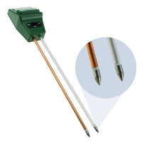 ILSO-256_glove Soil pH, Moisture & Light Meter 3 Way Tester Kit (Silver or Green with FREE Gloves), Gardening Acidity Probe Test Tool Plants Watering Quality Monitoring Checker for Garden Farm Lawn Household Indoor Outdoor - Instrulife