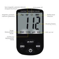 ILTM-259 Fe/ NF Coating Thickness Gauge Tester, 0~1300um 0~51.2mil Attribute Auto Detection & Substrate Paint Non-destructive Measurement, for Car Automotive Inspection Chemical Metal Processing - Instrulife