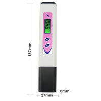ILWQ-21 Pen-type PH Meter Digital Water Quality Tester, 0~14pH for Hydroponics Aquarium Pool Wine Cola Urine Water Tank with Clear LCD with Backlight Function, Portable Pocket Size - Instrulife