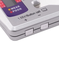 ILBT-064 / BAT-377 Battery Tester Checker C AA AAA D N 9V 1.5V Button Cell Batteries Clear Bar Graph LCD Display Pocket Size - Instrulife