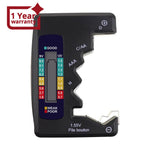 ILBT-064 / BAT-377 Battery Tester Checker C AA AAA D N 9V 1.5V Button Cell Batteries Clear Bar Graph LCD Display Pocket Size - Instrulife